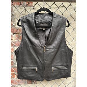 Express Genuine Leather Vest